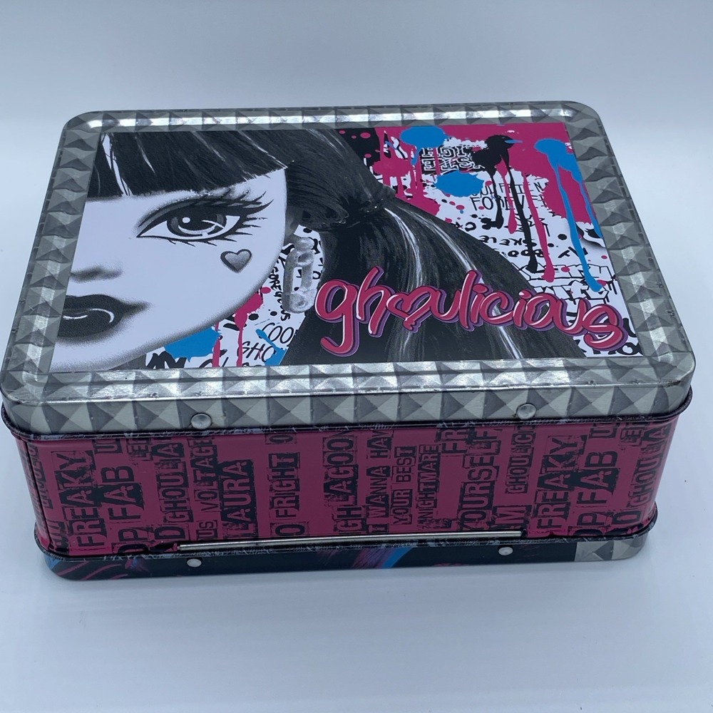 Monster High Tin Box Mattel 8x6" Ghoulicious Draculaura Pencil Box Collectable